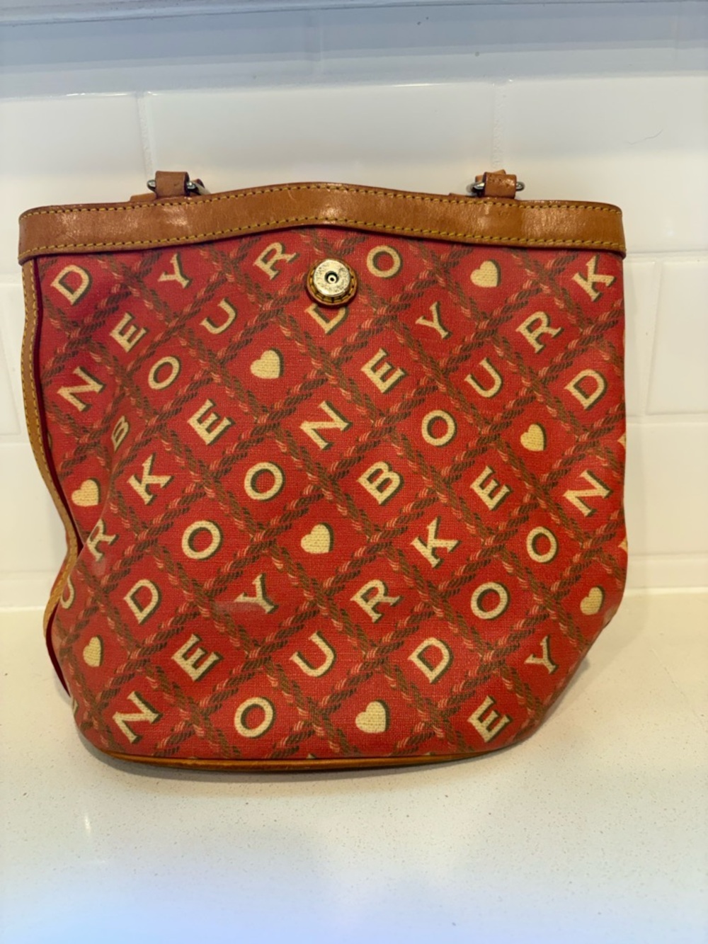 Dooney and Bourke Y2K Collection Shoulder Bucket Bag